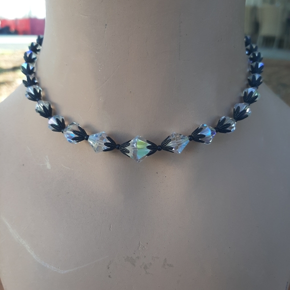 Mid-century Art-Deco Crystal choker - Picture 2 of 5